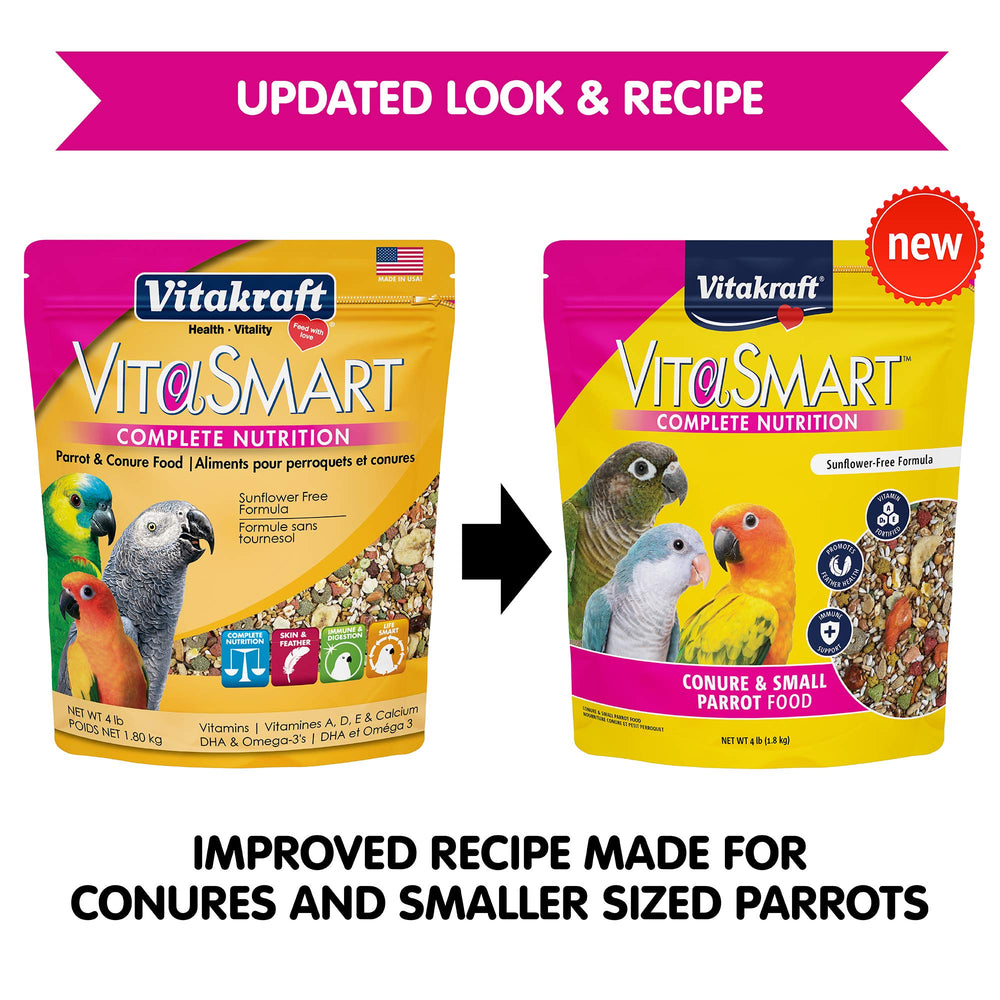 Vitakraft VitaSmart Conure – mélange coloré servant de repas équilibré à chaque repas