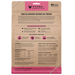 Vital Essentials, repas chat au poulet lyophilisé, option complète sans céréales.