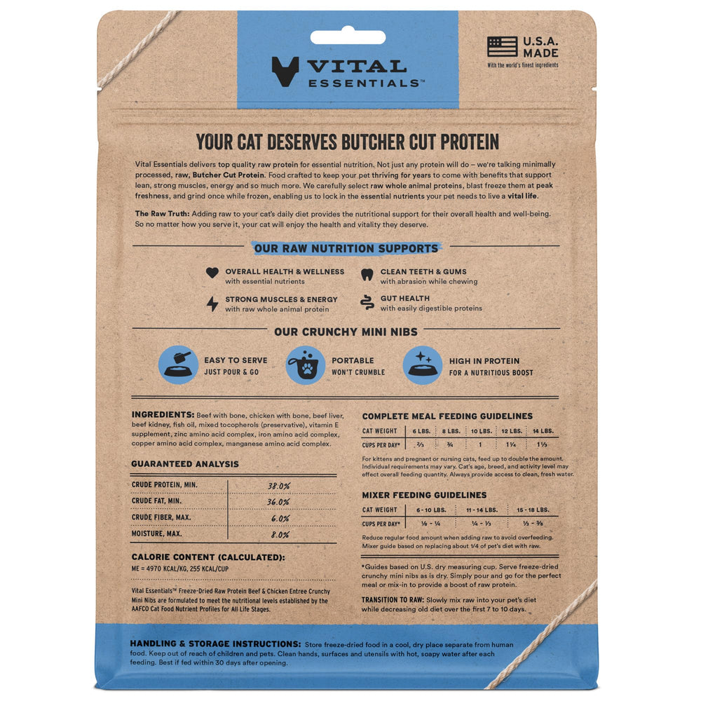 Vital Essentials: emballage 226 g pour repas rapide et pratique avec votre chat