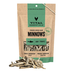 Vital Essentials Minnows séchés – emballage 2,5 onces, friandise protéinée naturelle pour chien