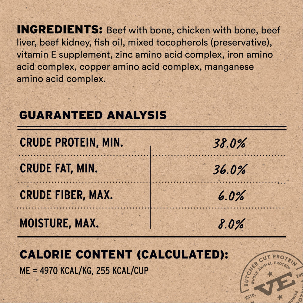 Vital Essentials: protéines entières boeuf et poulet — soutien muscles et énergie