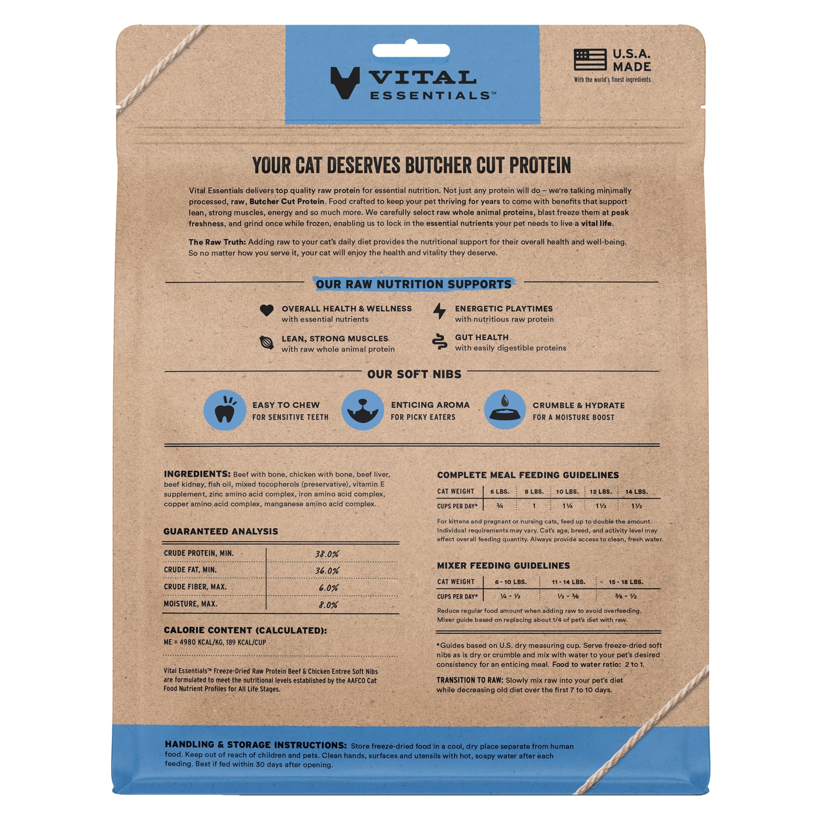 Vital Essentials repas complet ou topper pour chat, pratique et polyvalent
