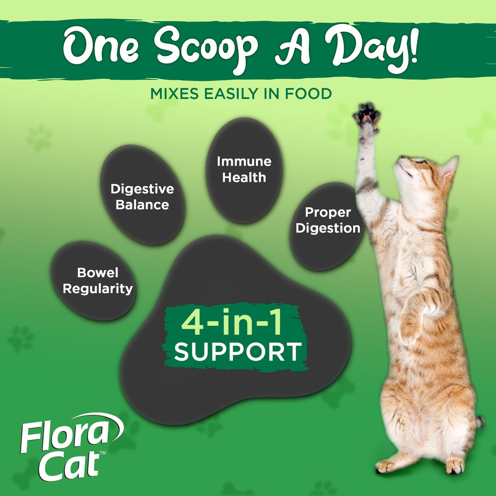 Vital Planet Flora Cat – 20 milliards de cultures vivantes par portion pour le bien-être quotidien.