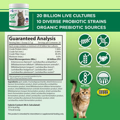 Vital Planet Flora Cat – cuillère-doseuse: facilité d'ajout quotidien dans l'alimentation.