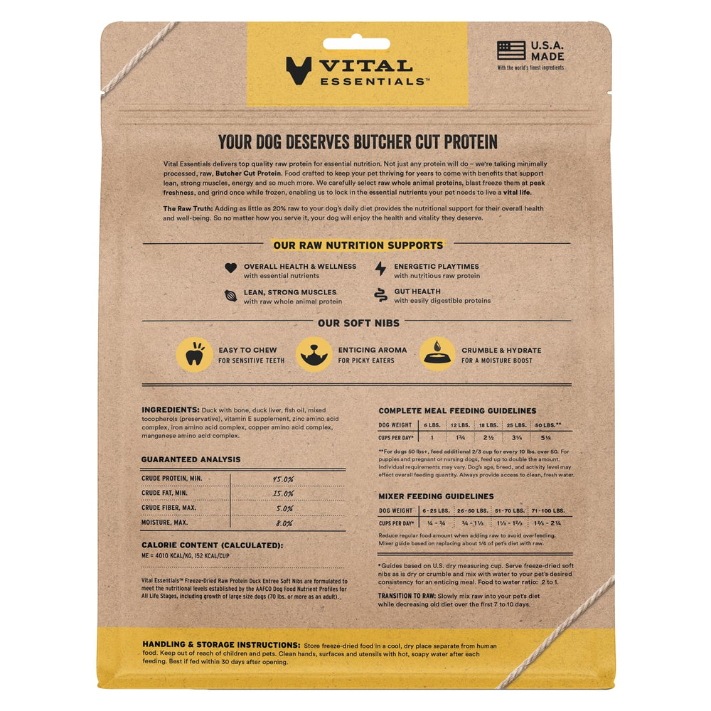 Vital Essentials, bouchées mous avec organes pour un apport nutritionnel naturel.