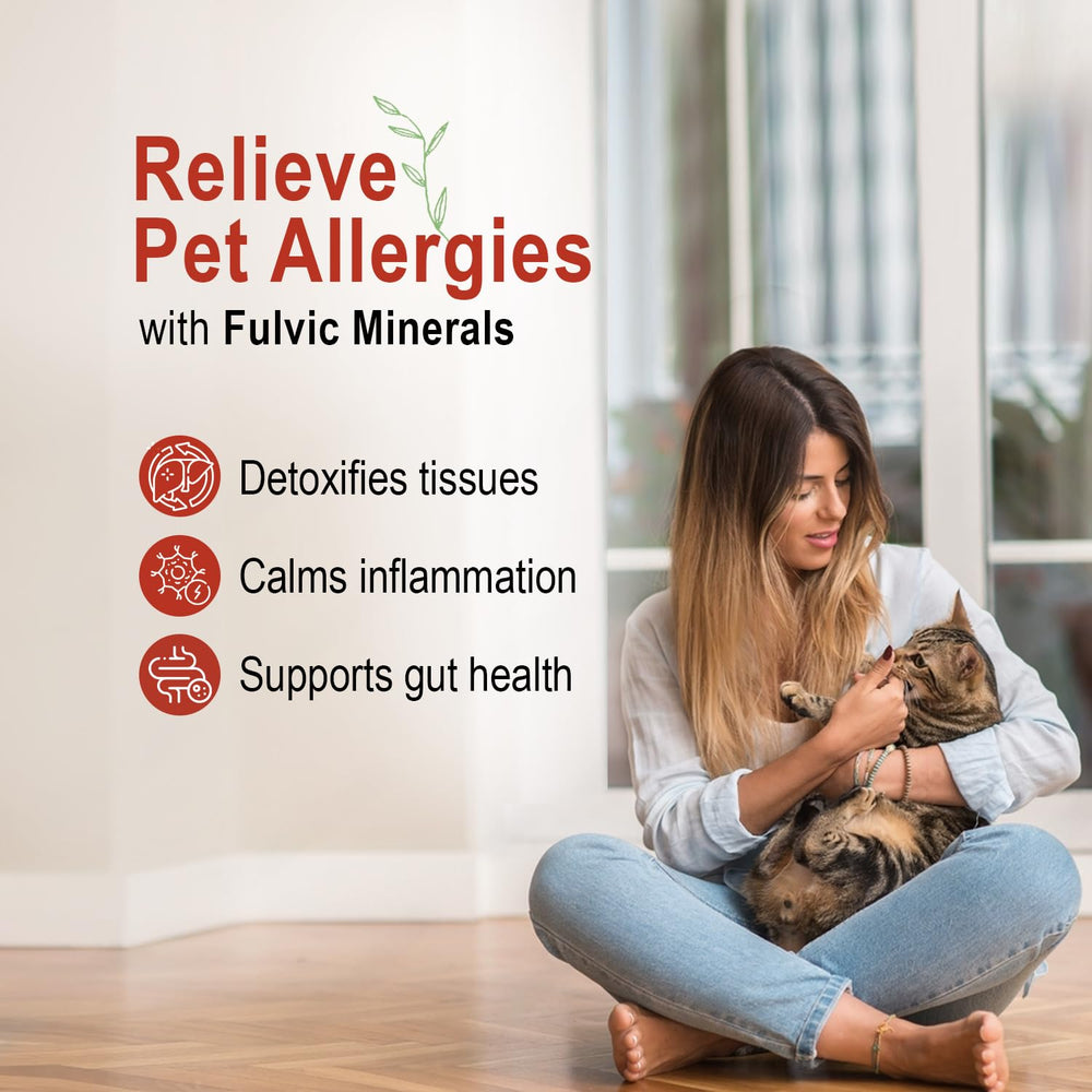Vital Earth Minerals Pet Fulvic – soutien des articulations des chiens de grande race.