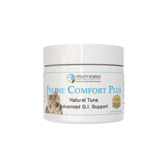 Vitality Science Feline Comfort Plus, bouteille digestif, soutien digestif potentiel pour chat.