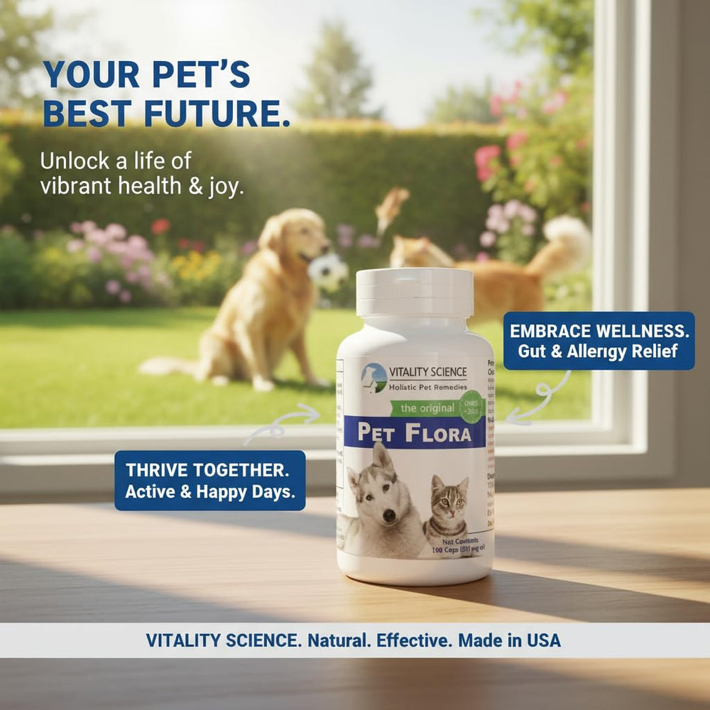 Vitality Science Pet Flora facilite l usage quotidien pour une flore équilibrée