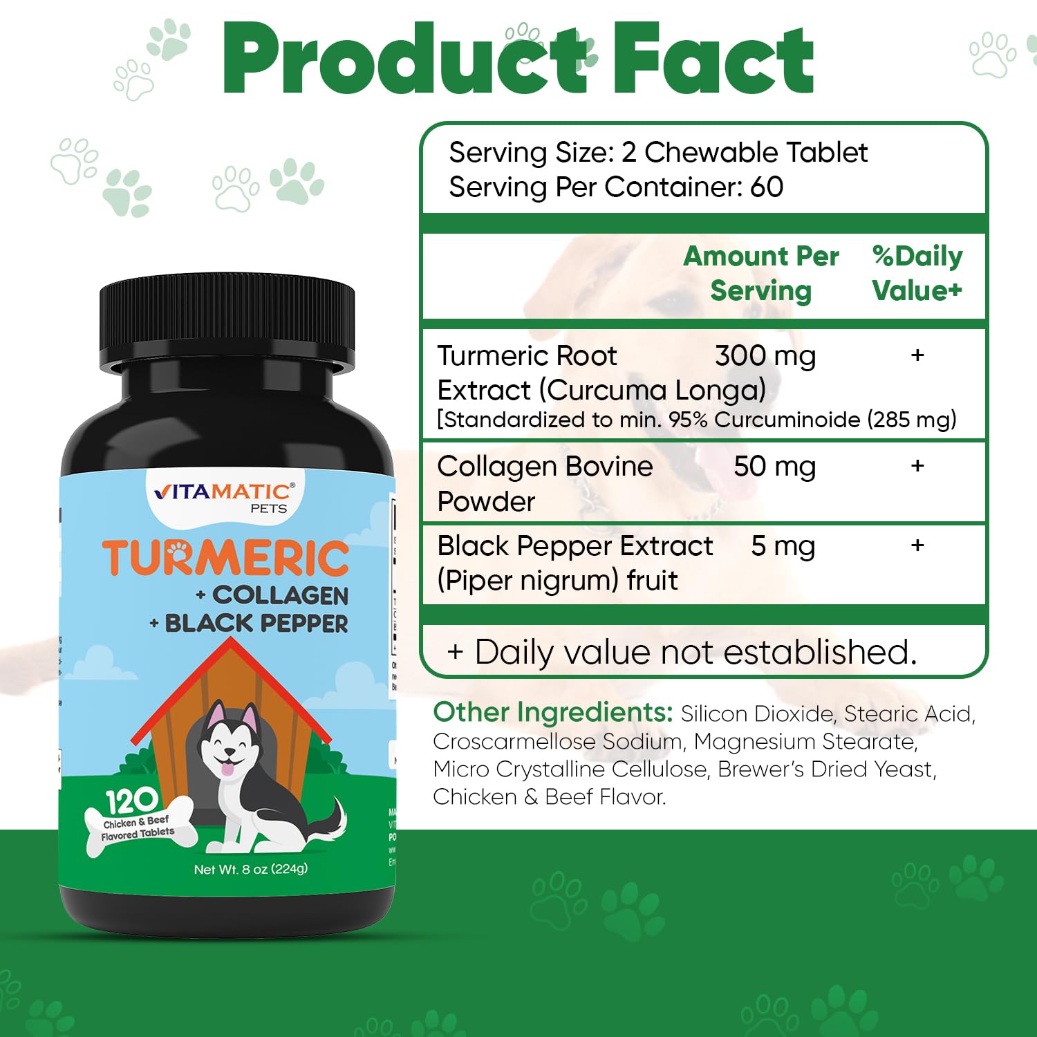 Vitamatic absorption poivre noir, meilleure biodisponibilité pour chien.