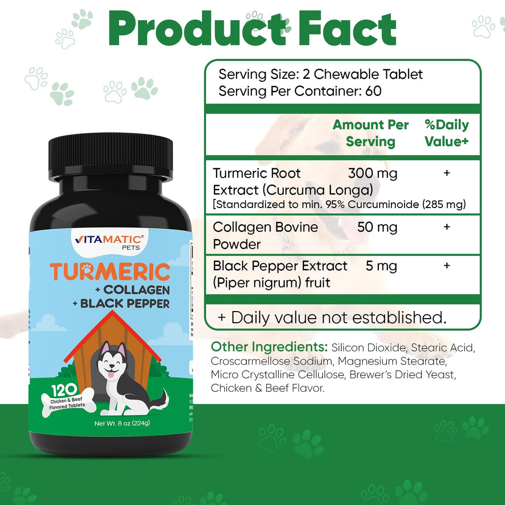 Vitamatic absorption poivre noir, meilleure biodisponibilité pour chien.
