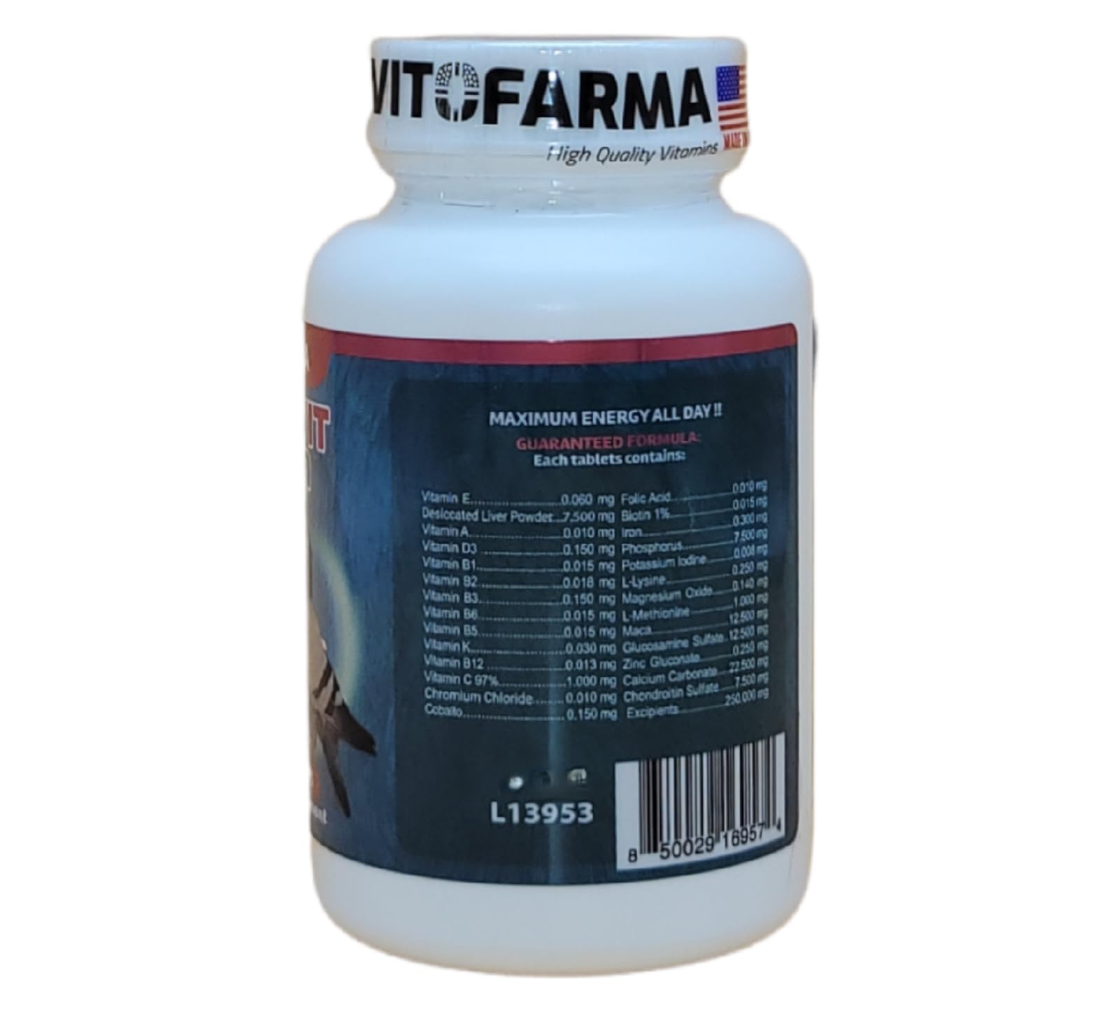 Utilisation avant repas avec Vitofarma Multivit Pigeon pour l’entraînement.