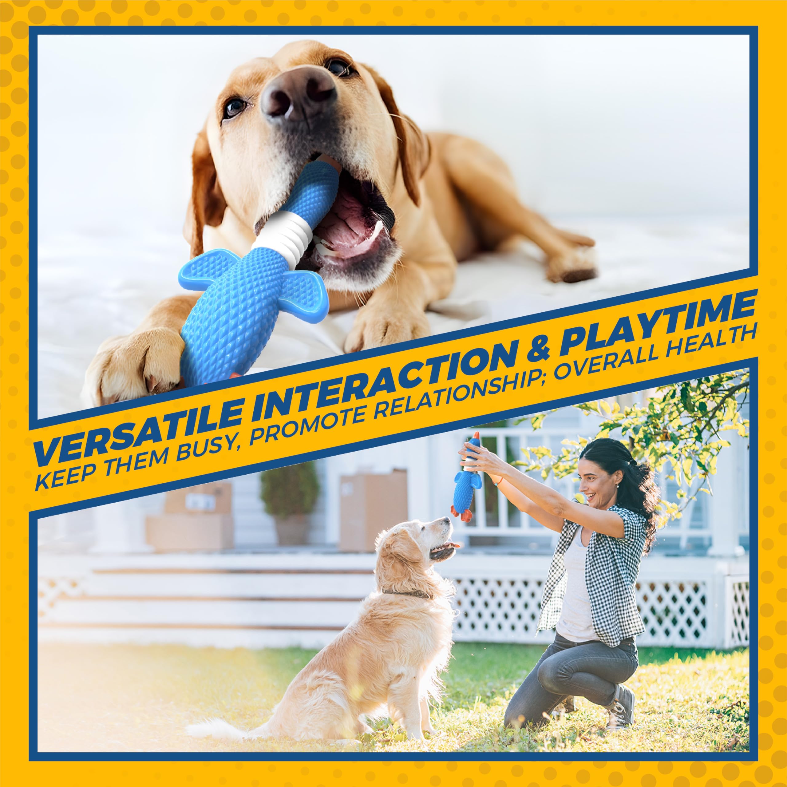 Jouet Vitscan oie en nylon, design interactif pour chien.