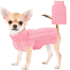 Pull Viunimo pour petit chien, col roulé, chaleur douce en hiver.