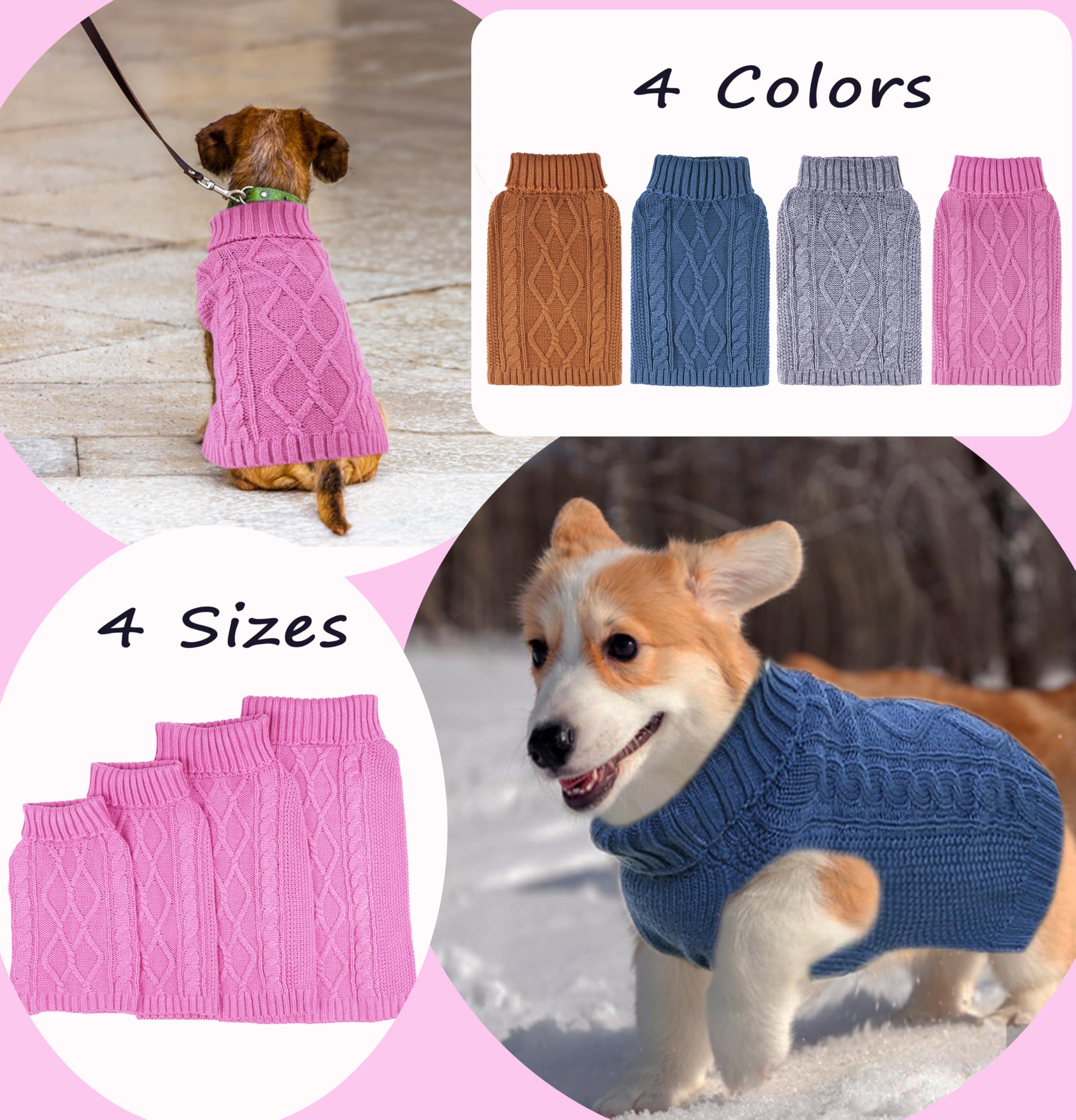 Pull Viunimo pour petit chien rouge, couleur vive et confort durable.