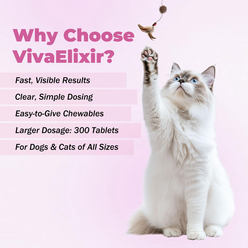 VivaElixir Formule veterinaire — produit fiable et fabriqué aux Etats-Unis.