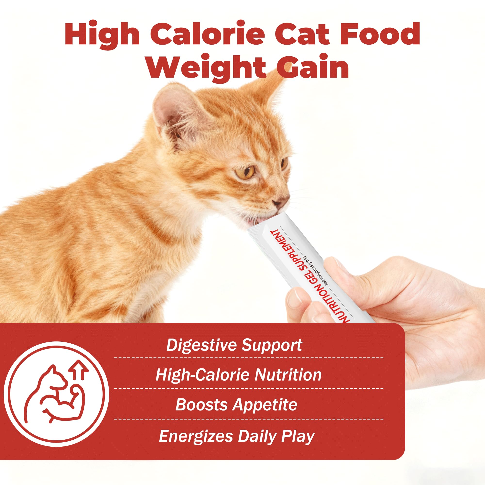 VivaElixir pâte haute calorie, application douce et dosage facile pour chat.