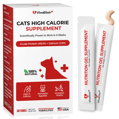 VivaElixir pâte haute calorie pour chats, texture crème douce stimule l'appétit.