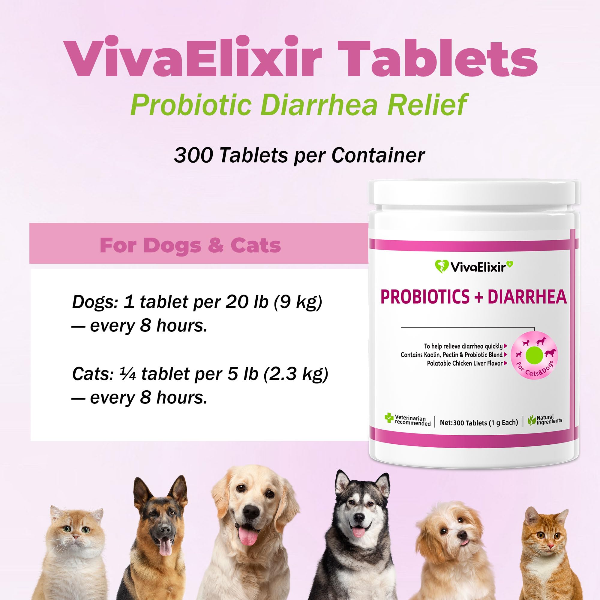 VivaElixir Tablettes faciles a donner chiens et chats — pratique et savoureuses.