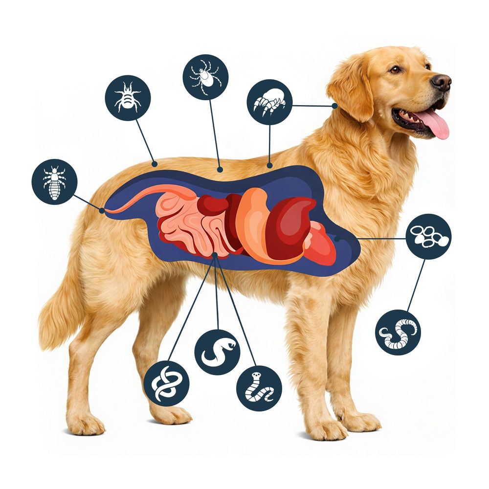 VivaElixir Terre diatomée pour chien : action contre les tiques dans l’environnement proche.