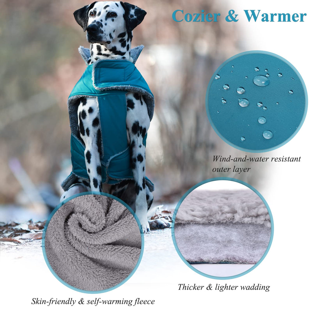 Ouverture dos zippée sur le manteau Frostfit pour accéder au harnais.