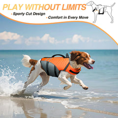 VIVAGLORY gilet de sauvetage chien, flottabilité équilibrée pour nager en toute sécurité.