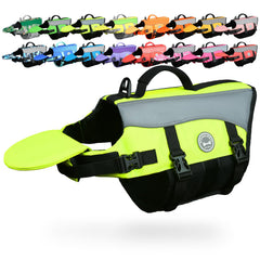 VIVAGLORY gilet-sauvetage chien avec flottateur avant pour soutien du cou