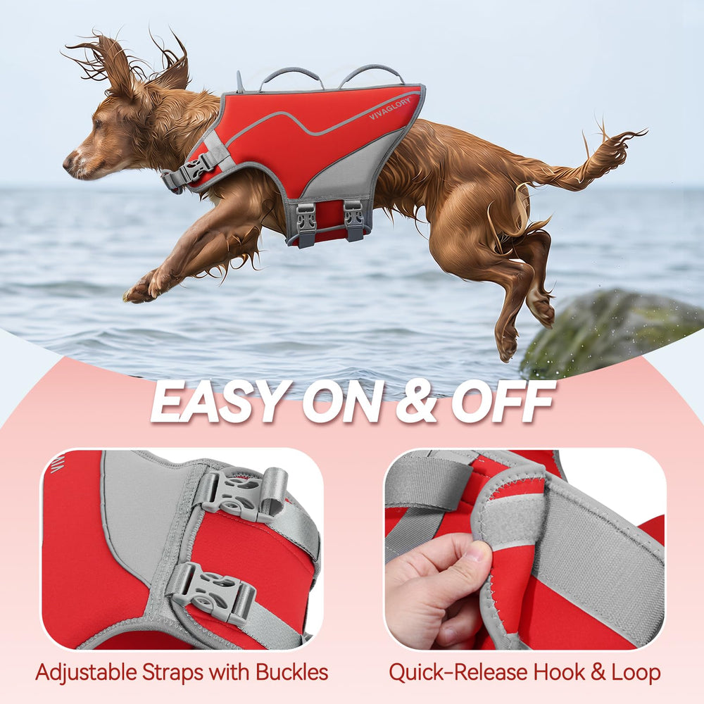 Poignée de sauvetage intégrée sur le gilet Vivaglory, aide en urgence.