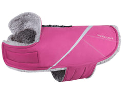 Manteau VIVAGLORY Snowrap avec trou pour harnais, facile à enfiler et sécurisé.