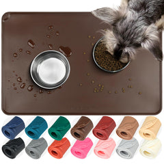 VIVAGLORY tapis-alimentation-chien-flexmat: antidérapant et durable pour repas propres.