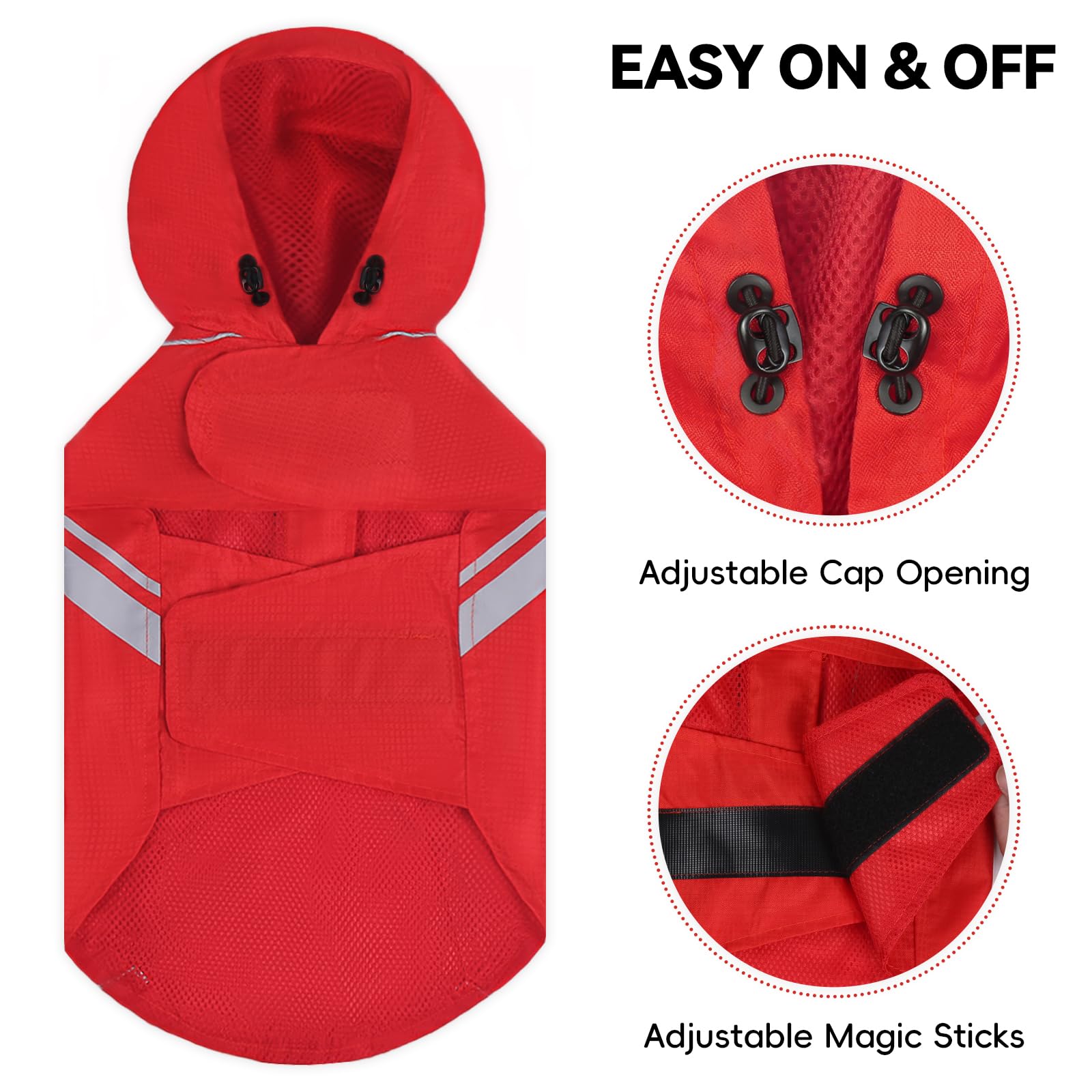 Capuche rabattable pratique pour s'adapter aux conditions météo.