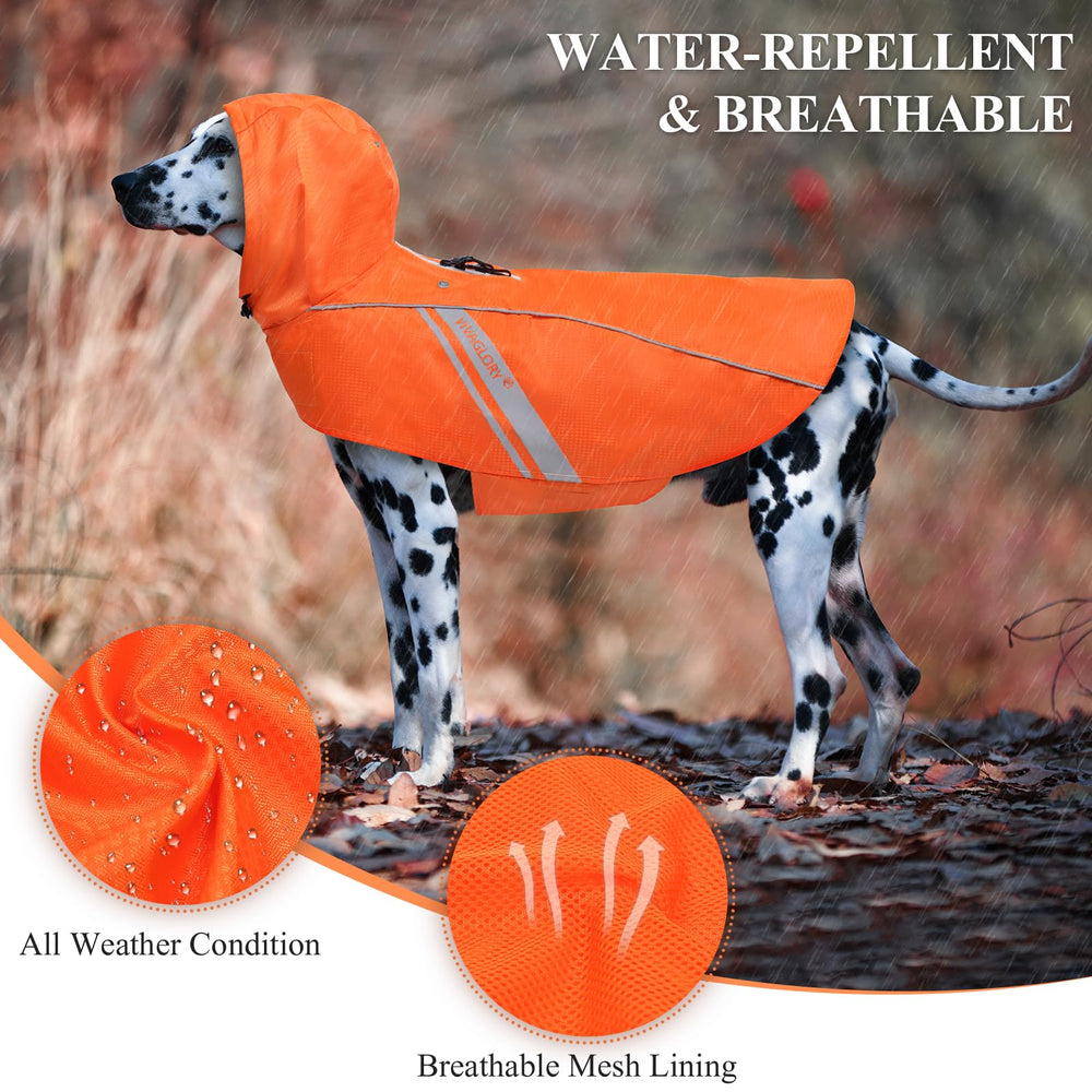 VIVAGLORY Wetoff capuche pour chien, protection contre la pluie.
