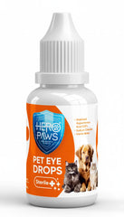 Gouttes oculaires Vivapee 30ml pour chiens et chats, soin quotidien clair et confortable.
