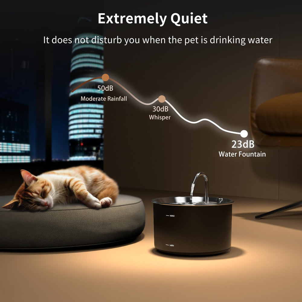 Pompe ultra silencieuse VIVIDORAMA pour un débit calme.