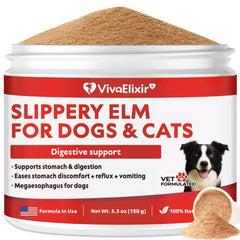VivaElixir Orme Glissant – Bocal, soutien doux lors des repas difficiles pour chiens.