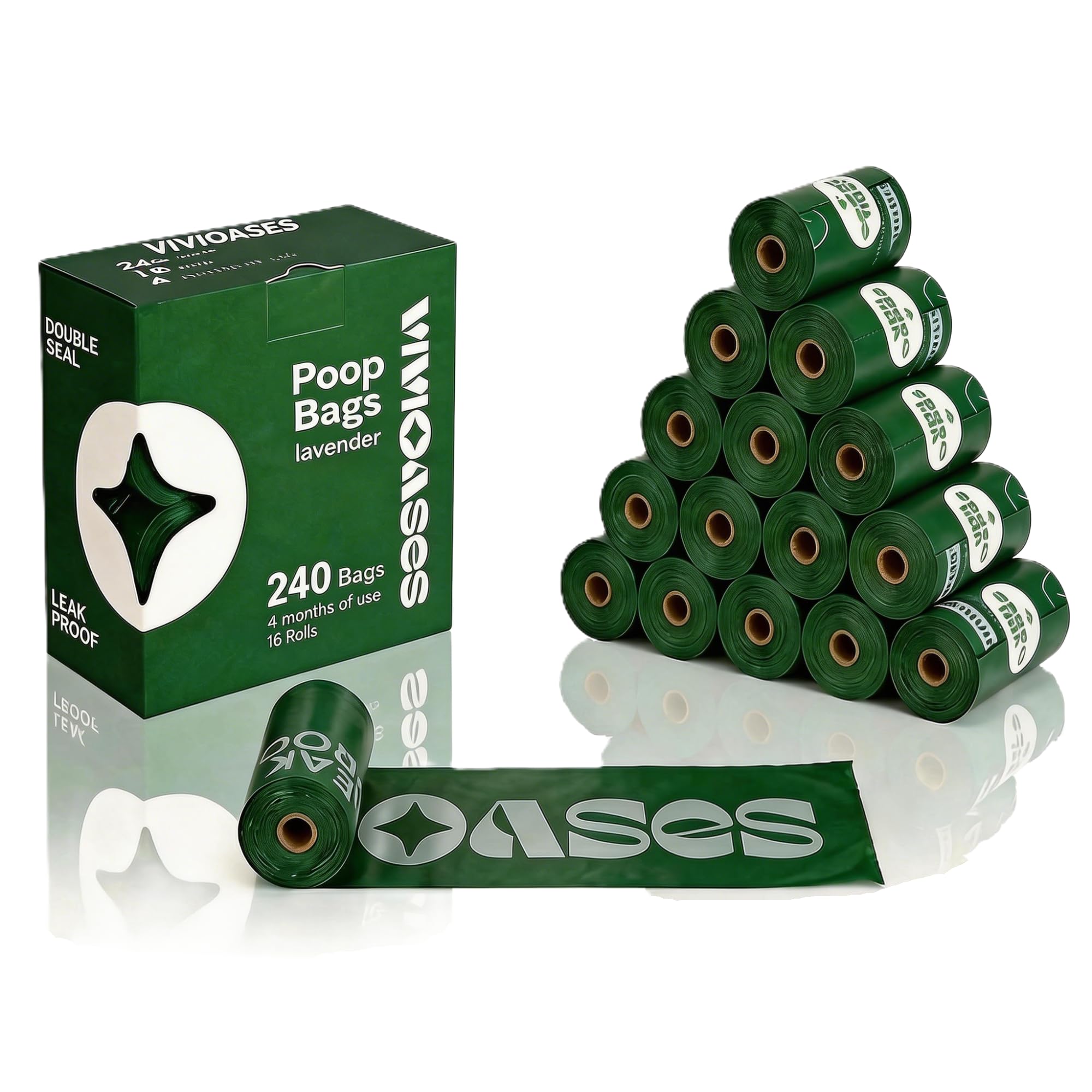 VIVIOASES sacs-caca 2g extra-épais pour chiens, protection contre les fuites.