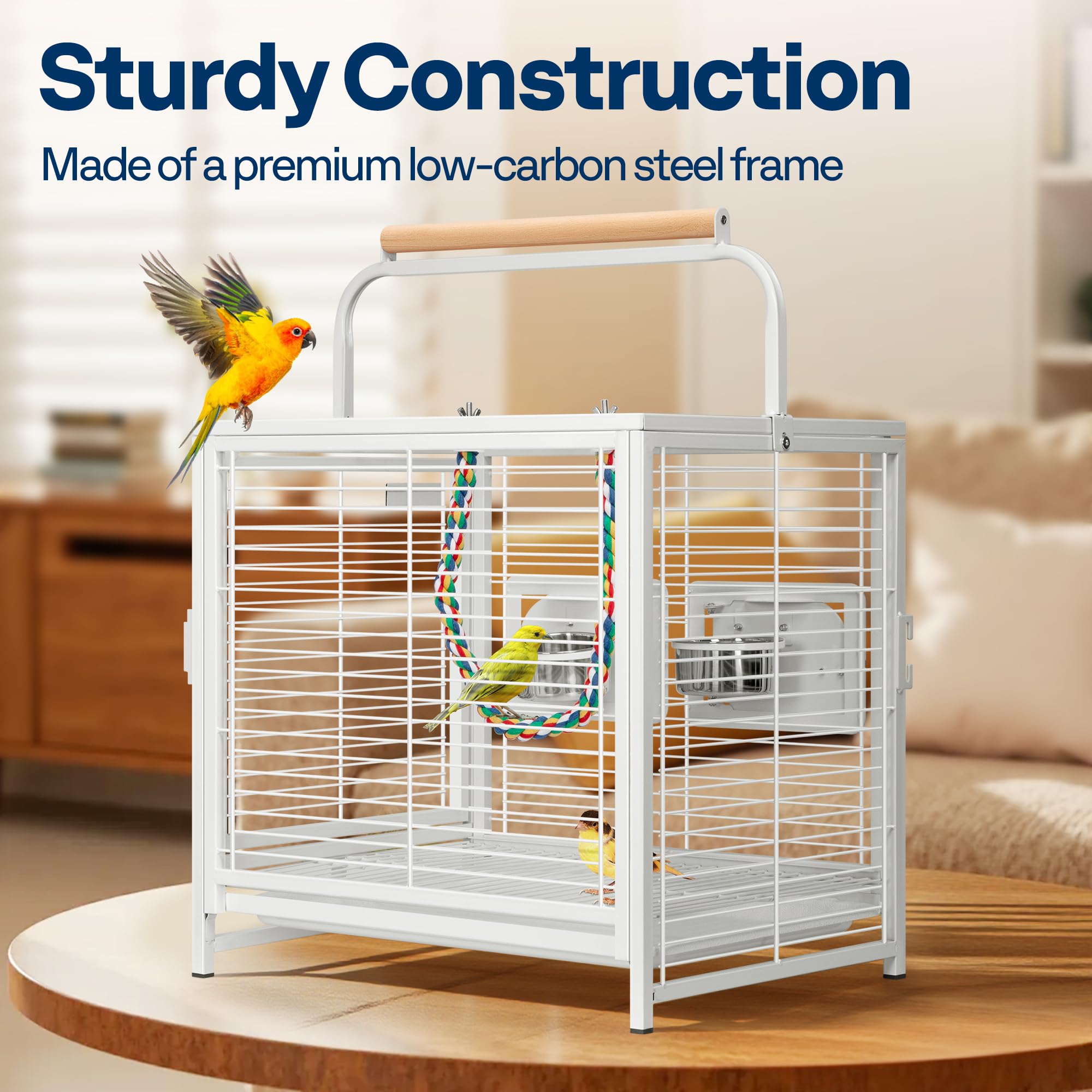 VIVOHOME cage barres espacement 0,6 pouce, sécurité.