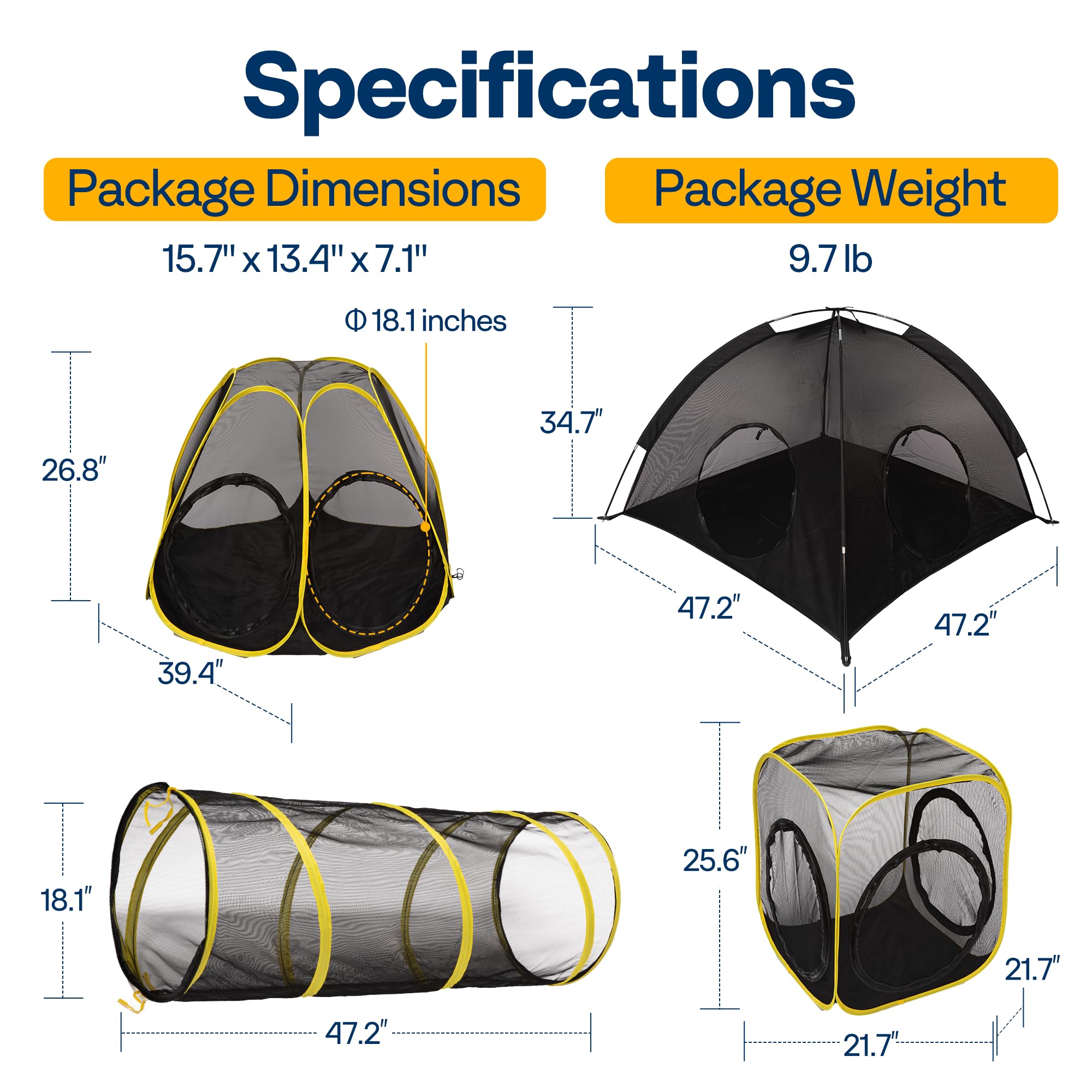 Enclos VIVOHOME pliable et facile à transporter pour vos déplacements.