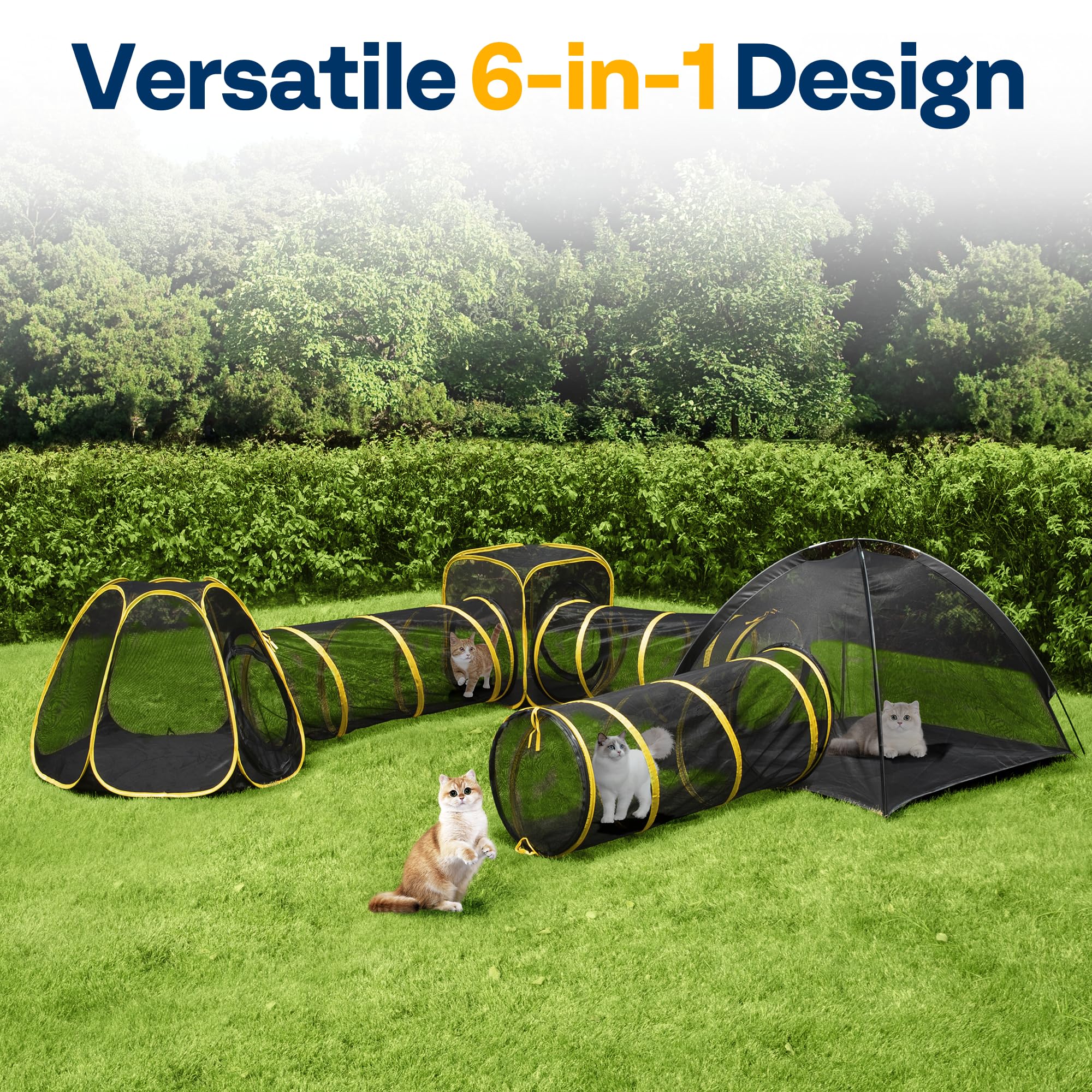 Tentes et tunnels du système VIVOHOME, parfaits pour l’exploration en plein air.