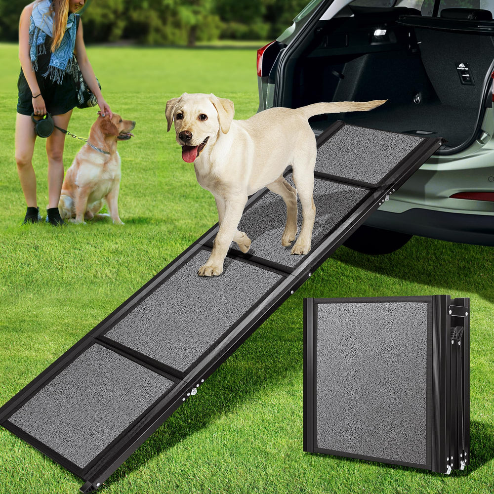 VIVOHOME pente-chien 67x20 : accès facilité au véhicule pour chiens de grande taille