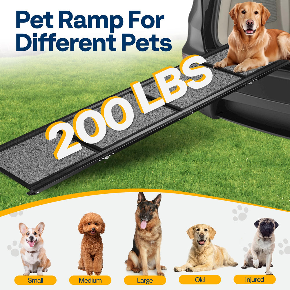 VIVOHOME rampe chien capacite-200-livres : support robuste pour chiens lourds