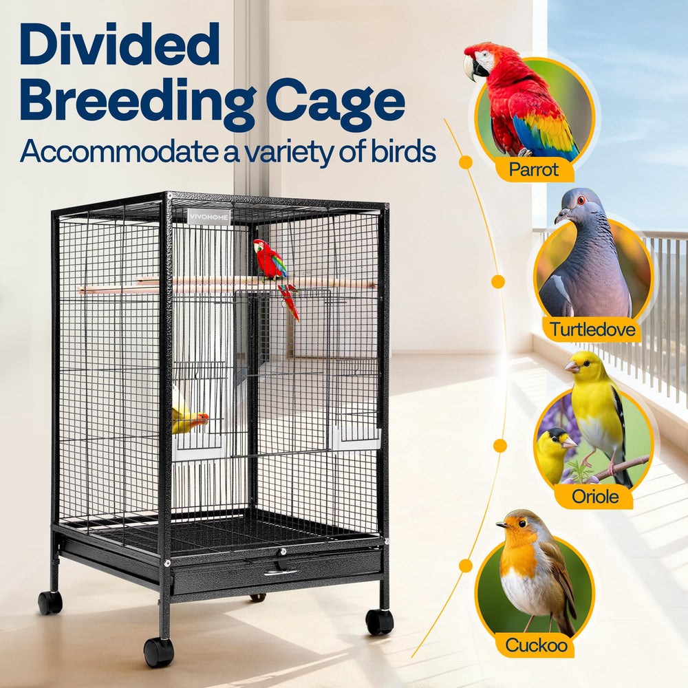Roulettes robustes permettant un déplacement fiable de la cage Vivohome