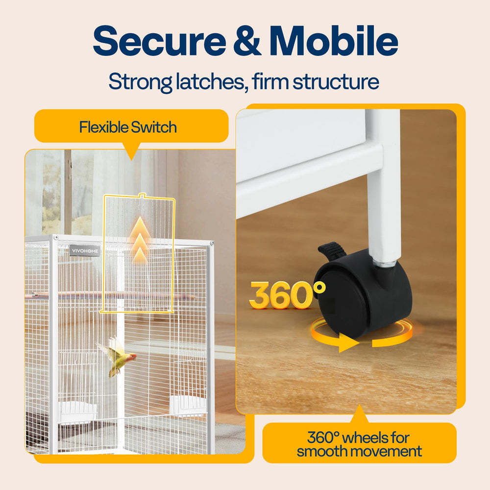 Tiroir bas escamotable VIVOHOME, nettoyage rapide et simple.