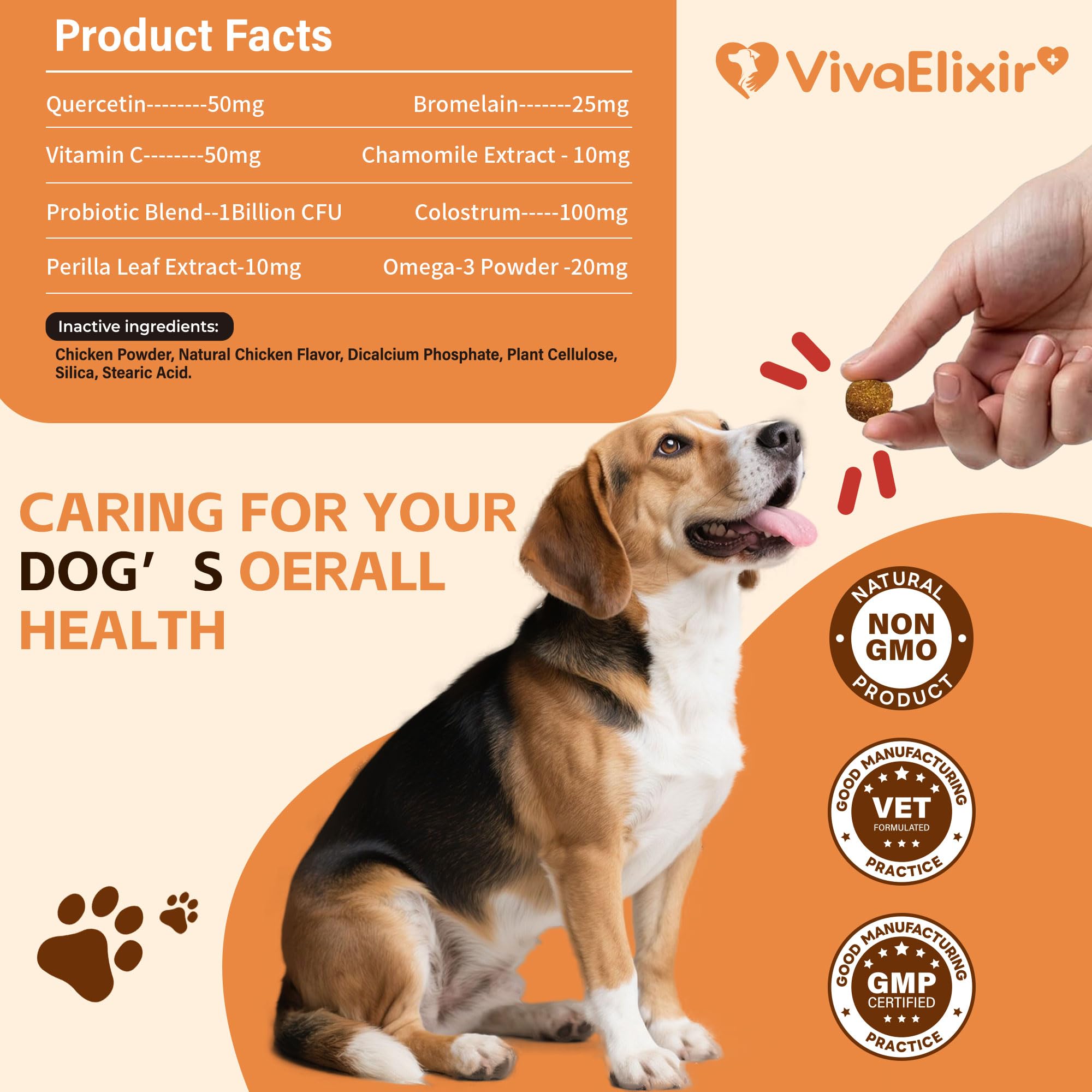 Texture appétente VivaElixir facilitant l’acceptation par l’animal.