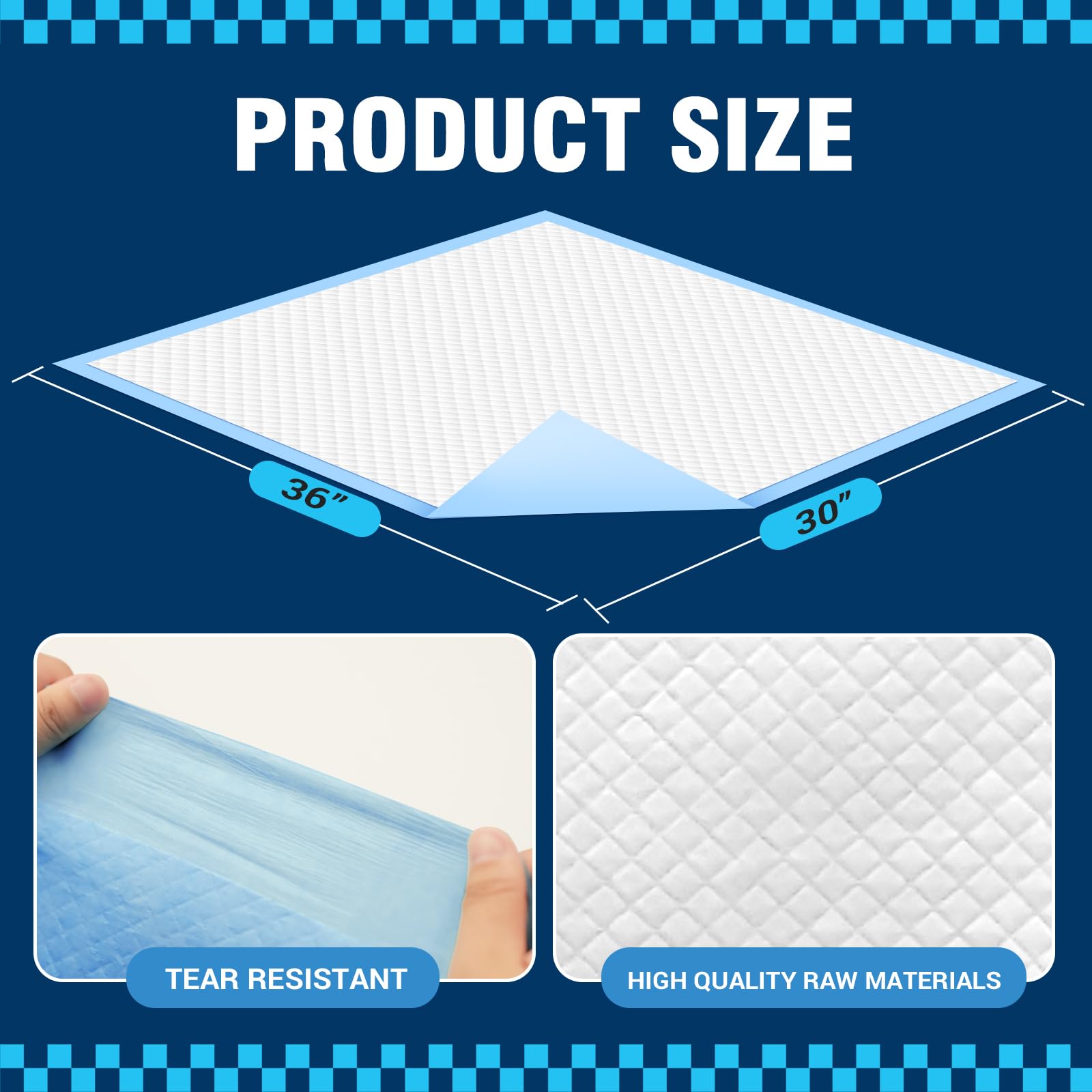 VJJ tapis-pipi chien XL haute capacité, économique sur le long terme.