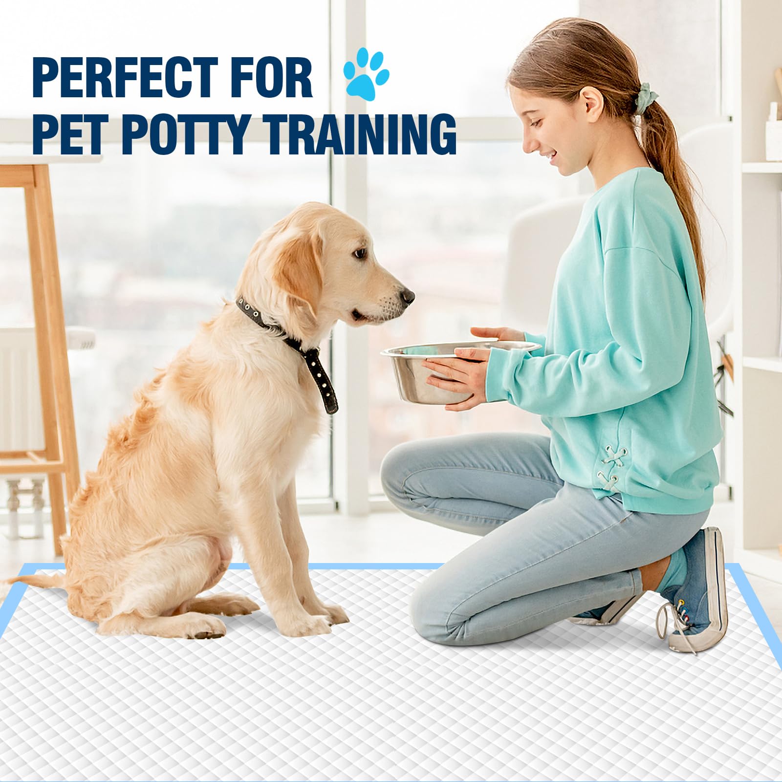 VJJ tapis-pipi chien XL nettoyage facile, entretien rapide après usage.