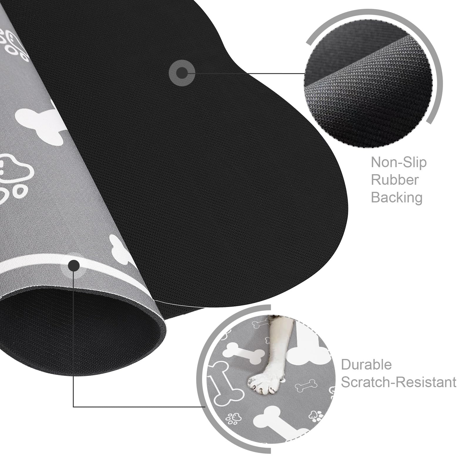Voanos tapis absorbant essuie rapidement les éclaboussures et protège le sol.