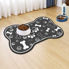 Voanos tapis os noir 12x18, pour repas propres et sans déversement.