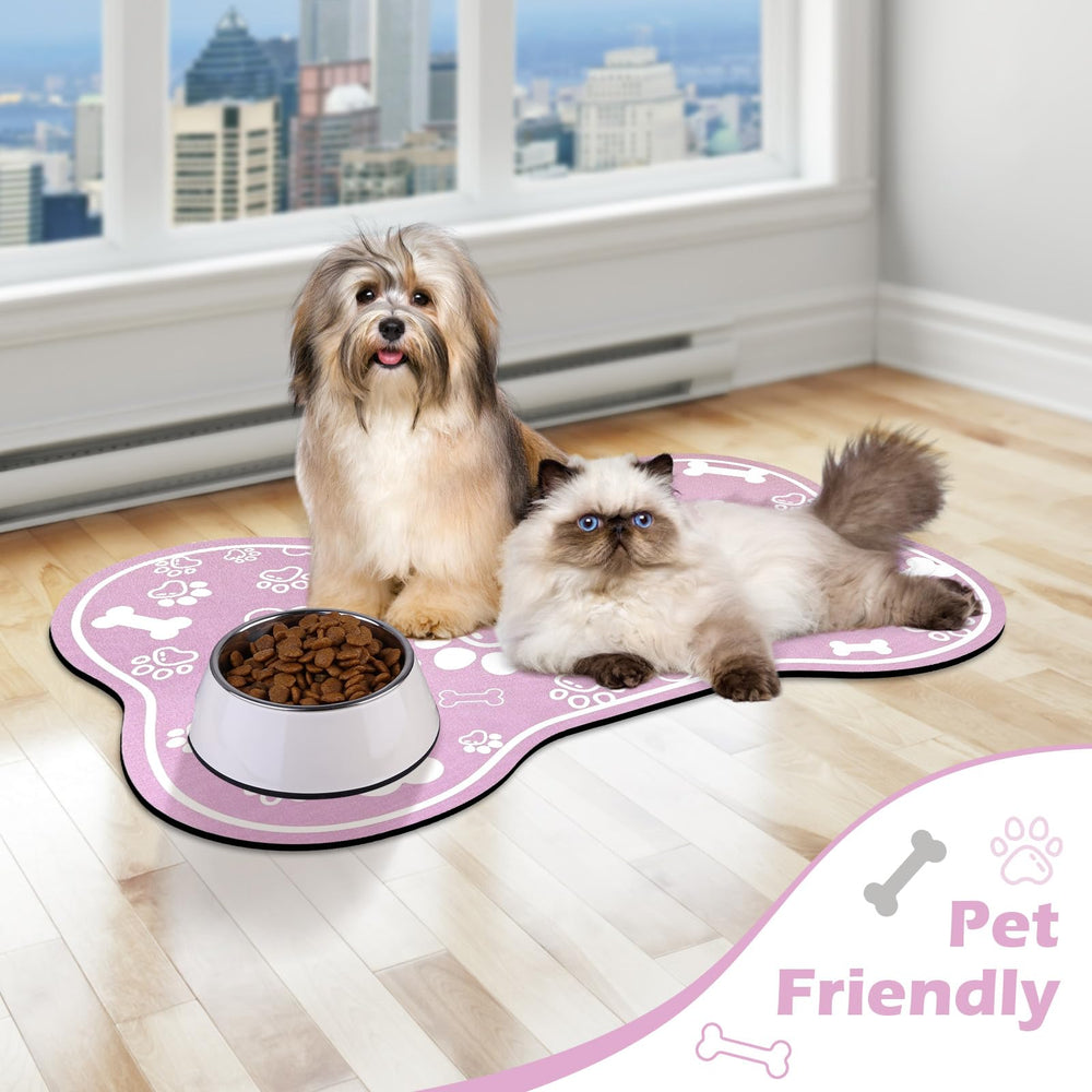 Voanos tapis rose idéal pour distributeurs et accessoires, repas propres.