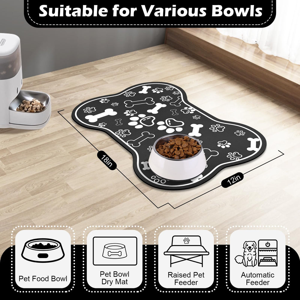 Voanos tapis polyvalent: utilisé avec bols, distributeurs ou abreuvoirs.