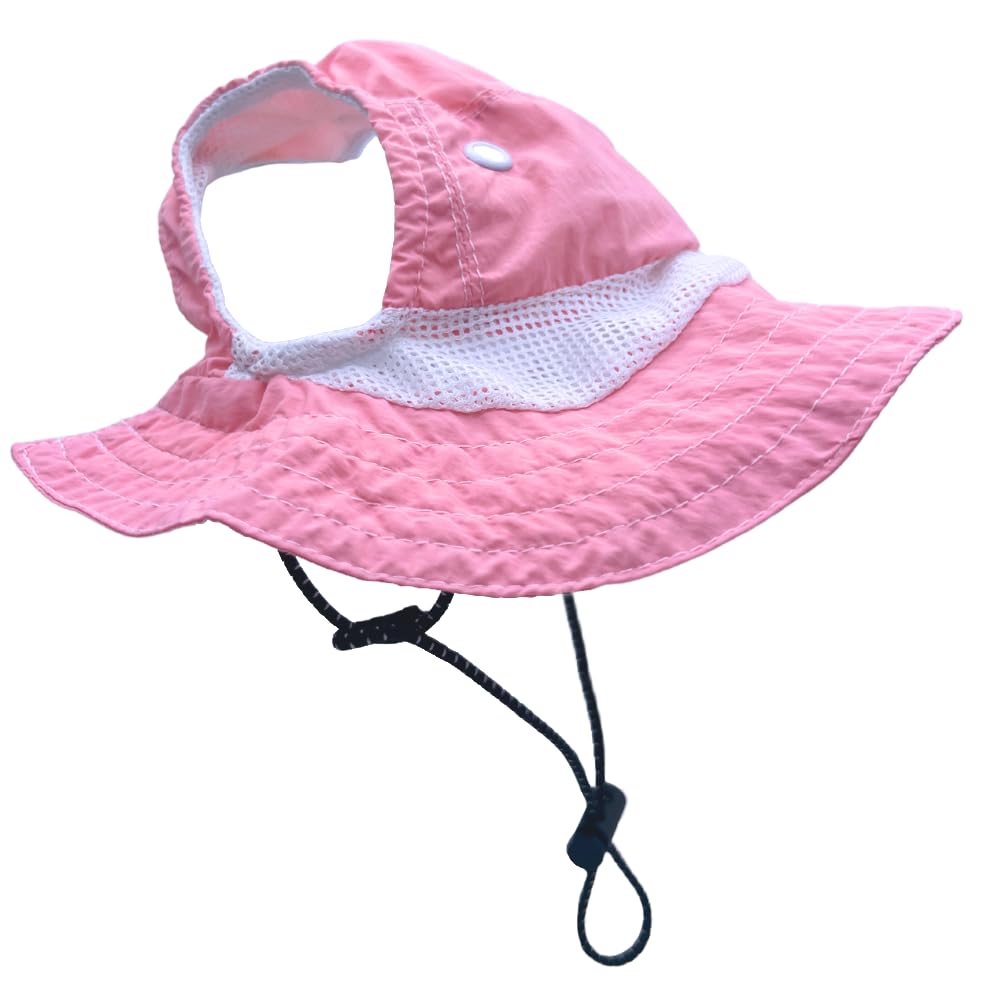 Chien portant le chapeau vodafulgir avec trou pour oreilles, ajustement sûr.